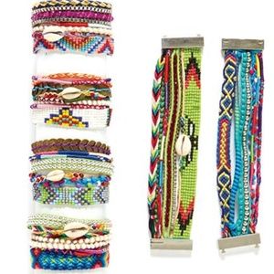 Brazilian Beaded String Multistrand bracelet NEW